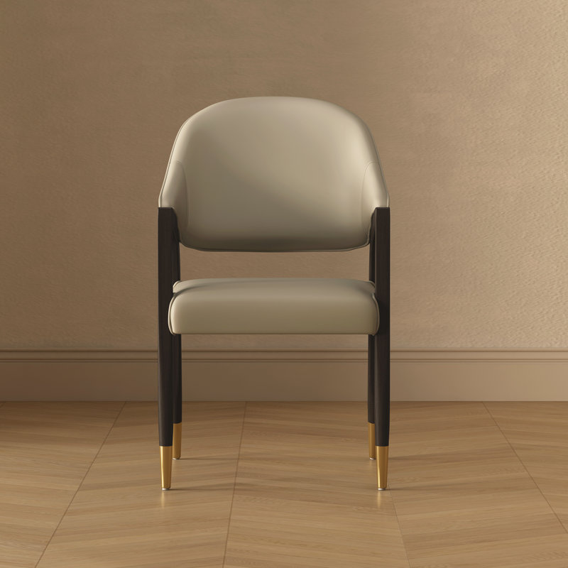 Fauteuil de salle à manger Collette, Gris Pierre