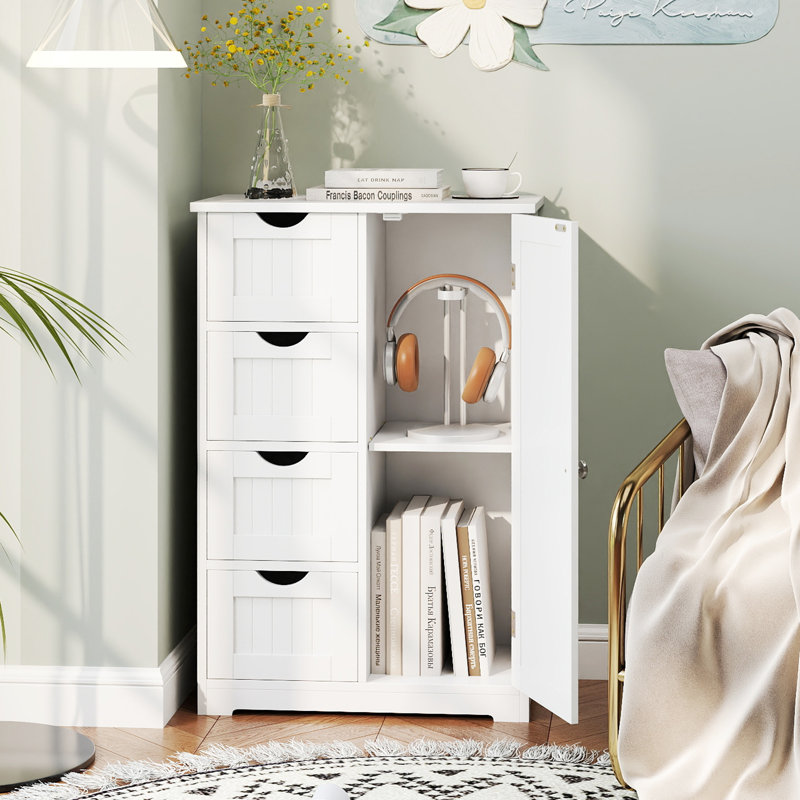 Sturdivant Bathroom Cabinet, White