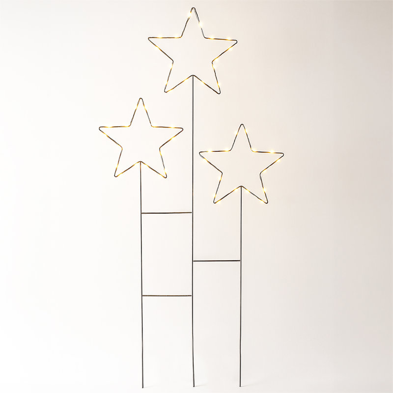 Outdoor 3 Star Christmas Decoration