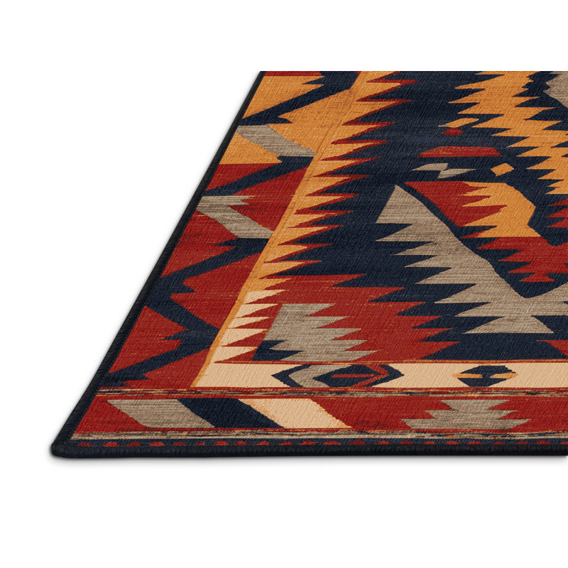 Machine Washable Turkish Grey Area Rug, Rectangle 5' x 8'