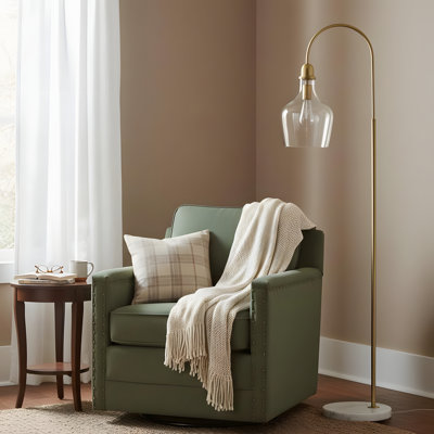 Arch Floor Lamp with Marble Base
