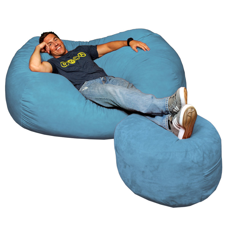 Fauteuil à billes - Fauteuil à billes rond rembourré en mousse à mémoire de forme avec housse amovible et lavable à la machine - Fauteuil à billes avec housse en microfibre douce - Plusieurs tailles et plusieurs tissus lavables à la machine