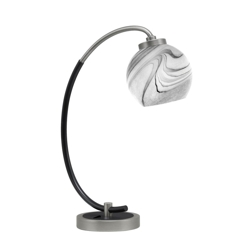 Lampe de bureau Wagley, Graphite / noir mat