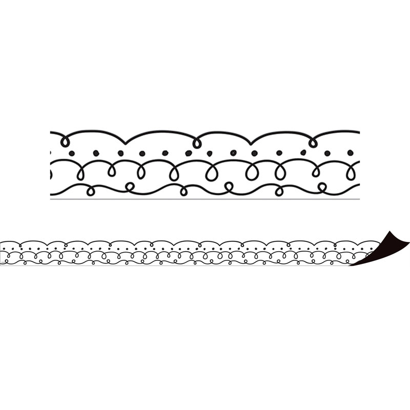 Bordure magnétique Squiggles and Dots