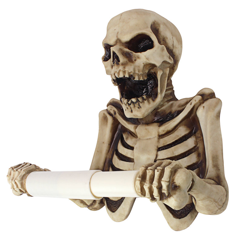 Porte-papier hygiénique mural Skeleton