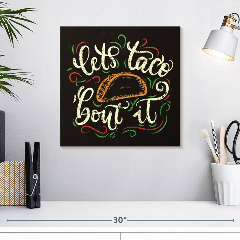 Yarlin Taco 'Bout It, H 16 po x l 16 po
