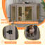 Meuble de cage d'angle pour chien PawHut