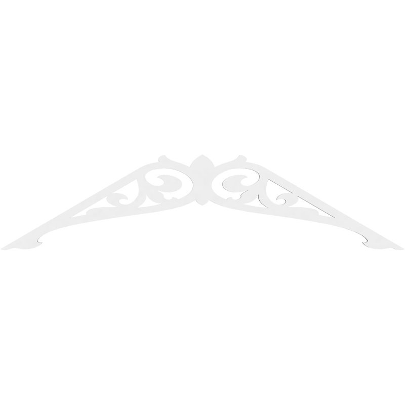 Carrillo Architectural Grade PVC Gable, 21" H x 72" W x 1" D, 7/12