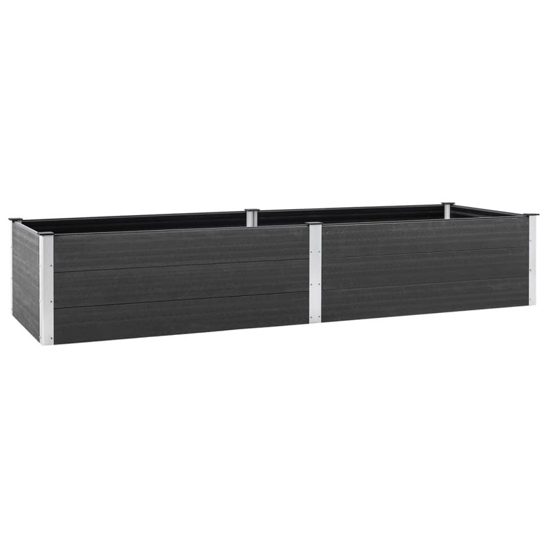 Amadeu Metal Raised Flower Bed, 54cm H x 200cm W x 100cm D