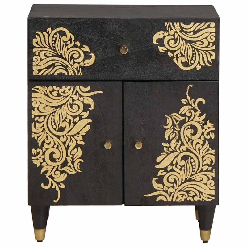 50cm W Solid Wood Bedside Table