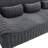 Child- and Pet-Friendly Chenille Compressed Sofa, 3-Seat Sofa With Pillows and Armrests, No Installation & Easy to Move, Deep Seat for Bedroom and Living Room-123855821