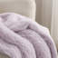 Couvre-lit en fausse fourrure Sherpa pour lit simple / simple TG - couverture de lit moelleuse ultra douce pour chambre de dortoir - lavande - cadeau parfait pour les adolescentes-105680386-105680387