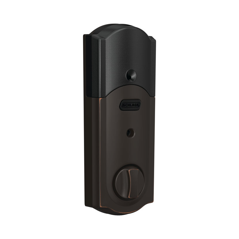 Single Cylinder Keyless Electronic Deadbolt, Aged Bronze