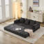 Canapé-lit pliant convertible confortable, canapé-lit sur pied, canapé sur pied en chenille avec accoudoirs, canapé-lit sur pied-1938473235