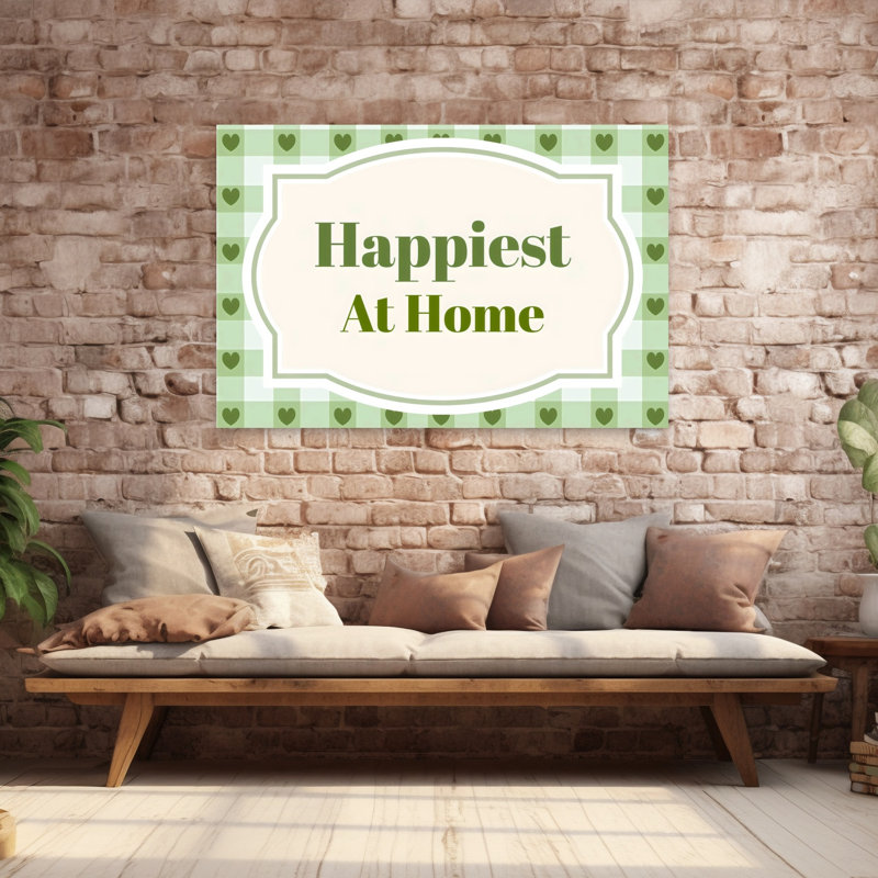 «Happest At Home Classic Elegant Peaceful Architecture», art mural