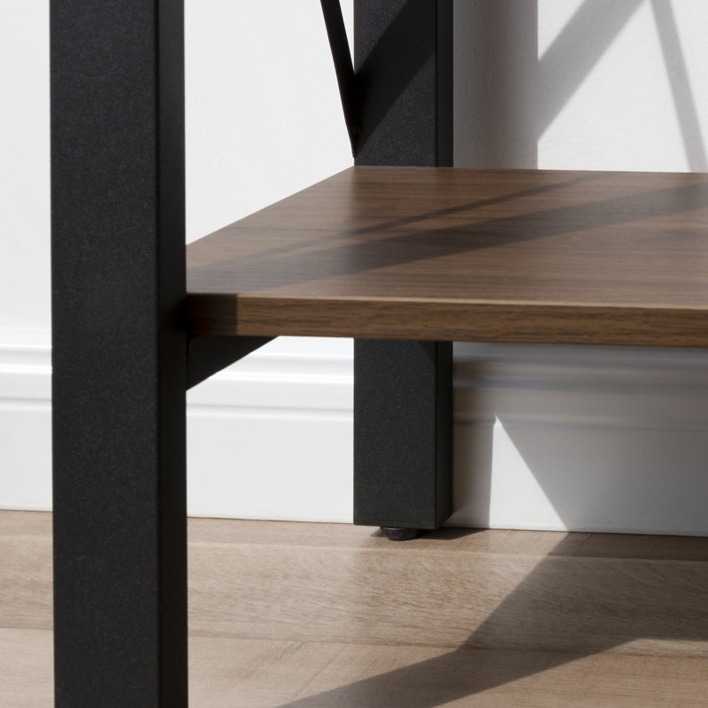 Tronchetti 70.87" Farmhouse Console Table with Shelf, Brown