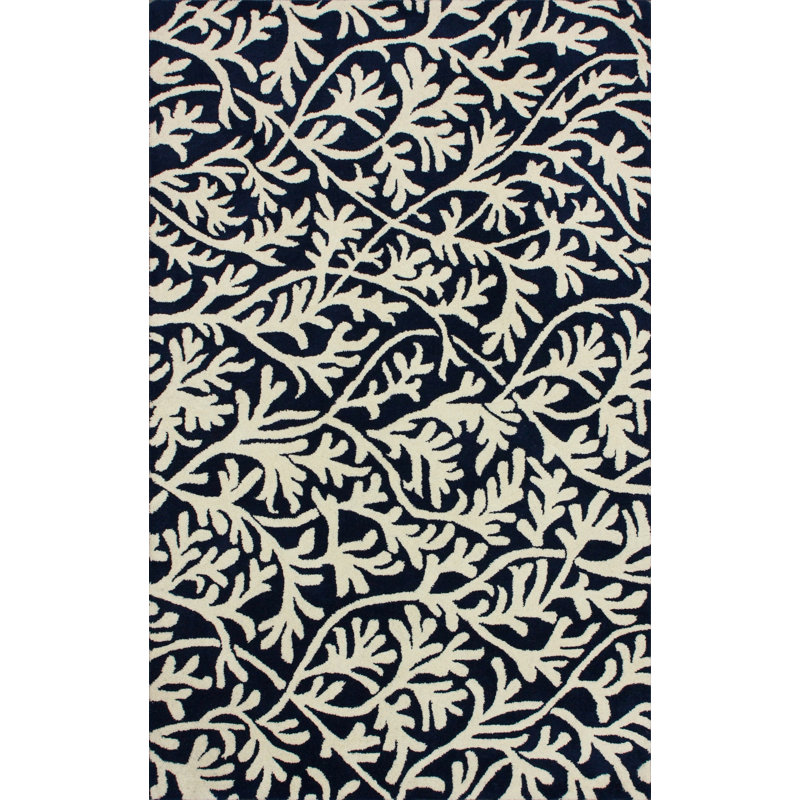 Tapis bleu area Ruth, Rectangle 7 pi 6 po x 9 pi 6 po