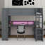 Lit mezzanine avec bureau Gaming-1257299185