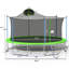Abrahams Round Backyard Trampoline with Safety Enclosure