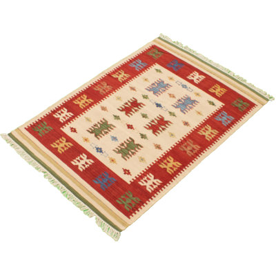 Innis Wool Oriental Indoor Rug
