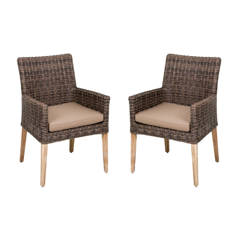 Violette Patio Dining Armchair with Cushion