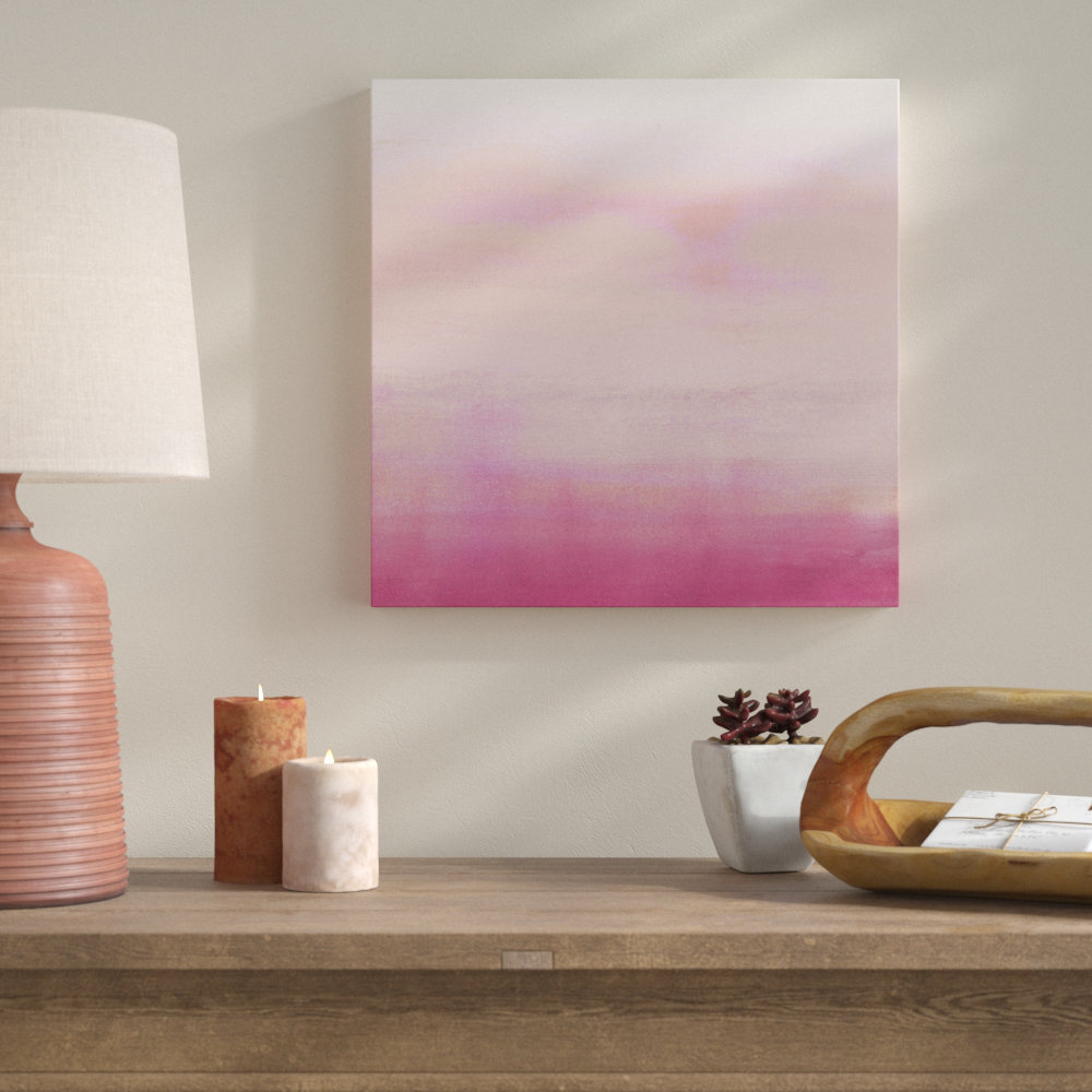 " Apricot Ombre II " Painting Print Ebern Designs 