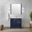 Meuble-lavabo moderne avec plateau en céramique et miroir