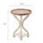 Kiel Rustic Farmhouse Cottage Core Accent End Table, Natural Tray Top Side Table Nightstand
