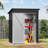 2.46' W X 1.82' D X 5.94'H Galvanized Steel Storage Shed-91027562