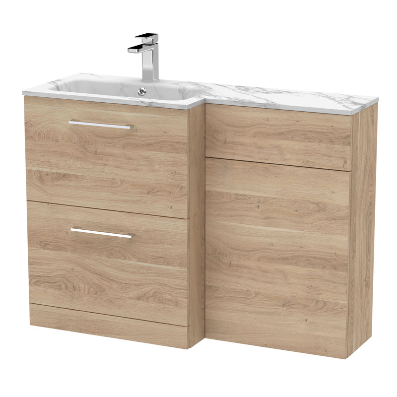 Arno 1105 mm Bathroom Vanity, Bleached Oak