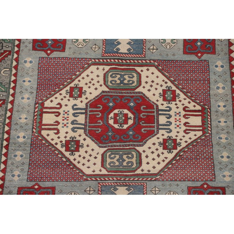 Tapis oriental géométrique Kazak 5