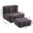 Super Soft Memory Foam Bean Bag Chair with Ottoman, Comfortable and Supportive for Adults, Modern Indoor Living Room Furniture-1362056495-1362056494