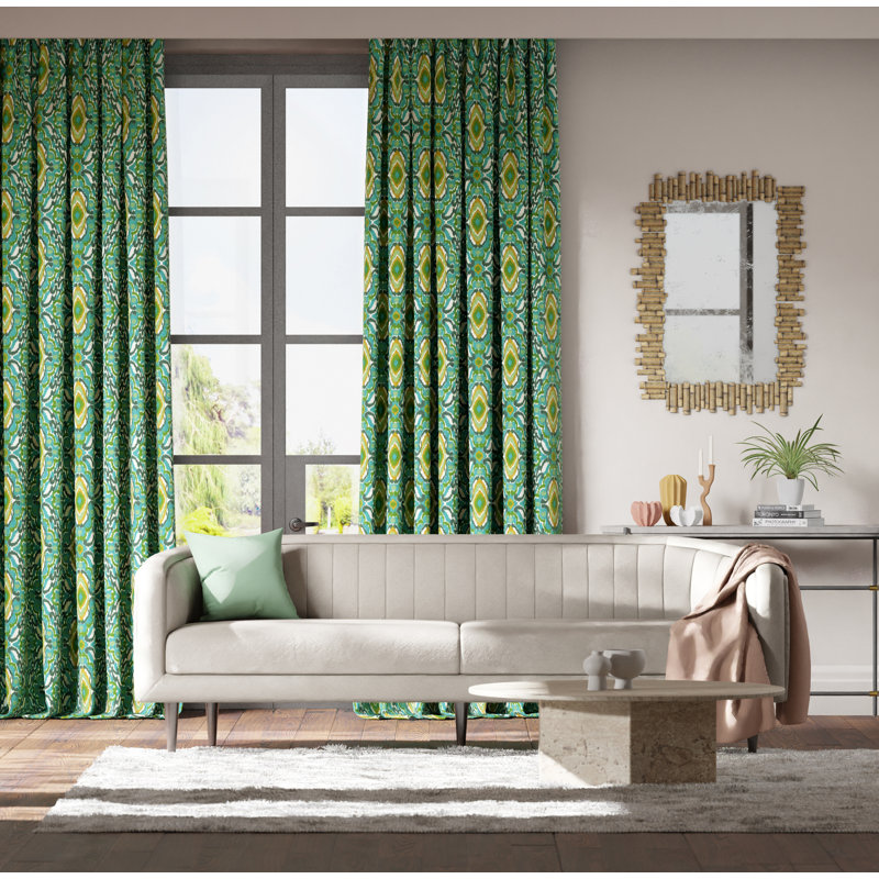 Ixora Fabric, Emerald/Palm/Chartreuse