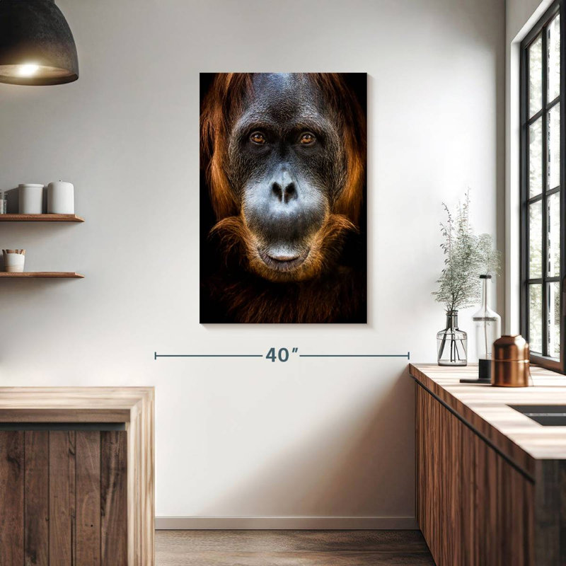 Brampt Orangutan Face, 39" H x 26" W