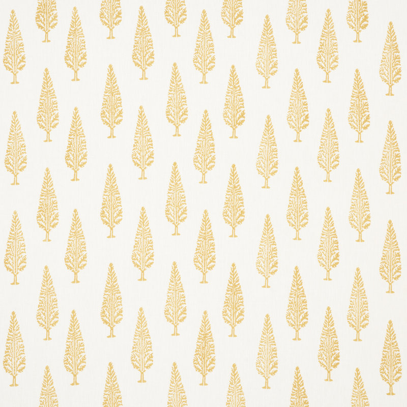 Juniper Block Print Fabric, Yellow