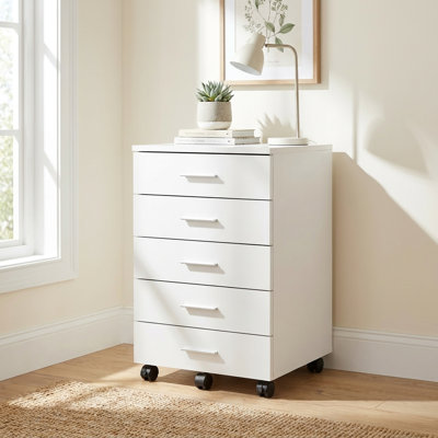 16.5 " Wide 5 Wheels / Casters Mobile Vertical Filing Cabinet