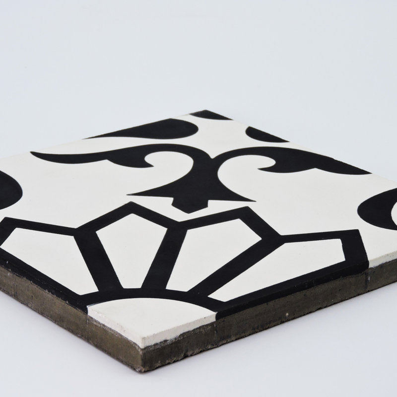 Taj 8" x 8"  Cement Patterned Wall & Floor Tile