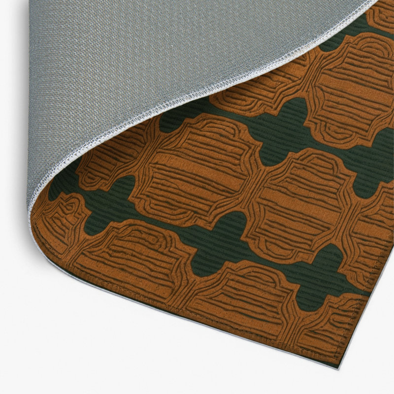 Tapis brun intérieur et extérieur Trellis, Rectangulaire 2 pi x 3 pi