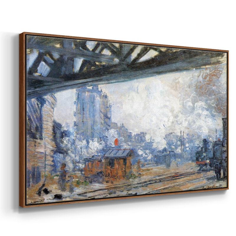 Saint sur toile, H 25 po x l 17 po x P 2 po, Noyer