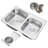 33.125'' L Double Bowl Stainless Steel Kitchen Sink-59135236