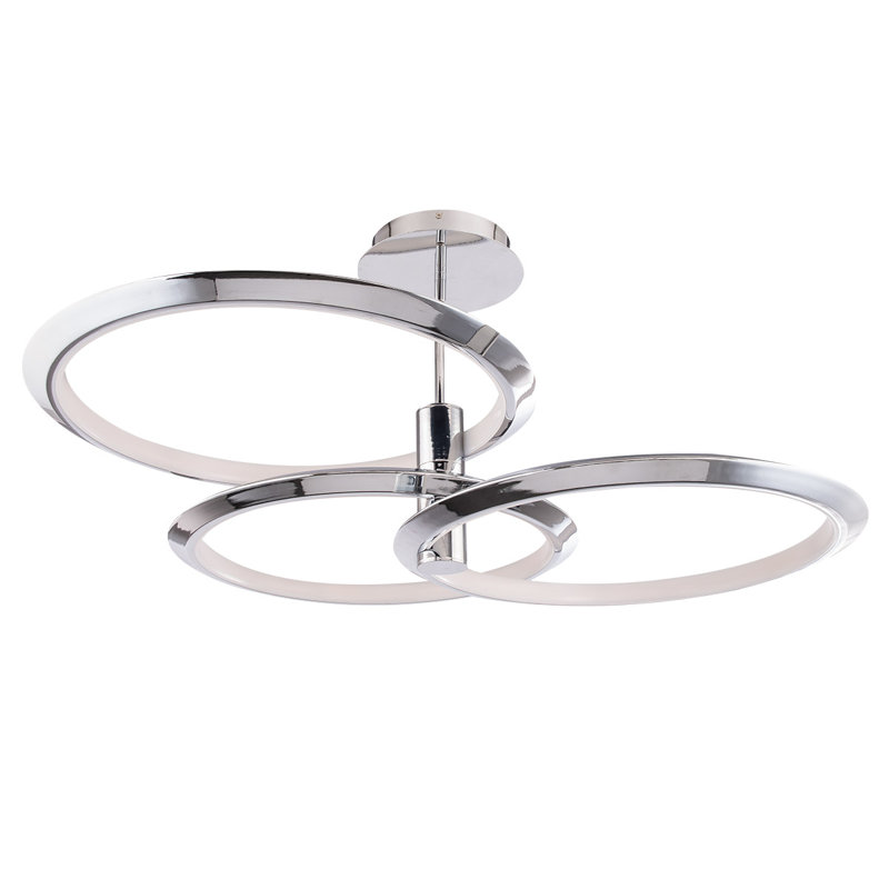 Solaris 3 - Light LED Geometric Pendant, Chrome