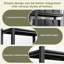 3-Layer Storage Rack, Metal Storage Rack, Adjustable Height Partition, Suitable For Living Room, Kitchen-1357433467