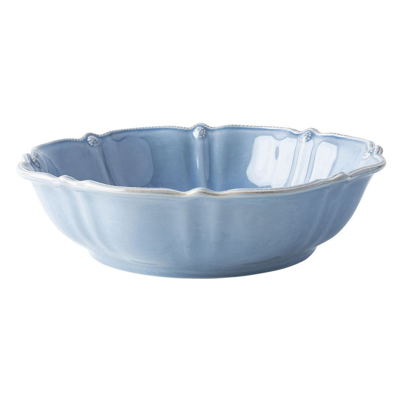 Berry & Thread Serving Bowl, Chambray, 13"
