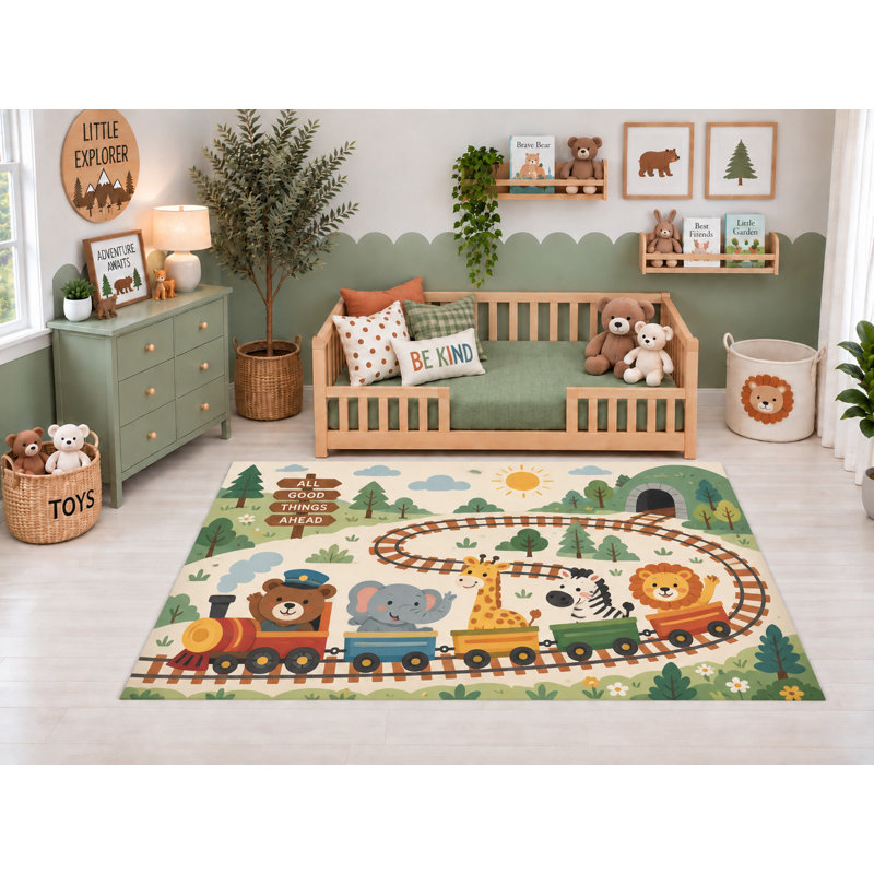Tapis à poil court en silicone antidérapant "Ultra Thin" 5 'x 7'
