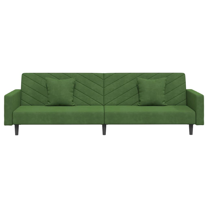 86.6'' Upholstered Sofa, Black, Dark Green Velvet