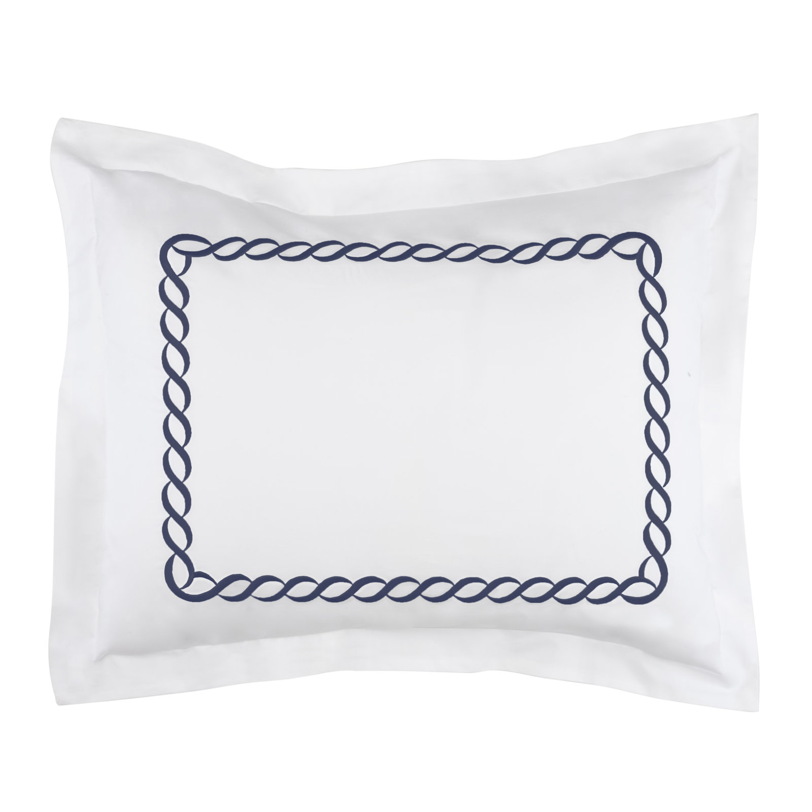 Lisbeth Classic Cotton Blend Sham, King, Navy