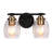 2-Light Dimmable Bathroom Bell Shade Vanity Light