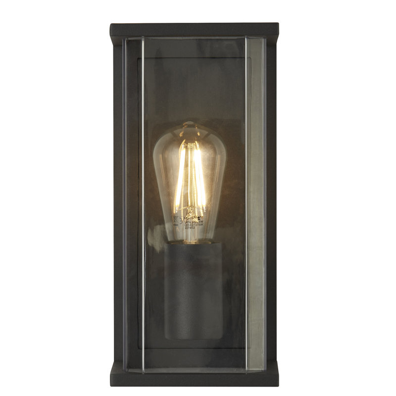 Holker Grey 27cm H Outdoor Bulkhead Light