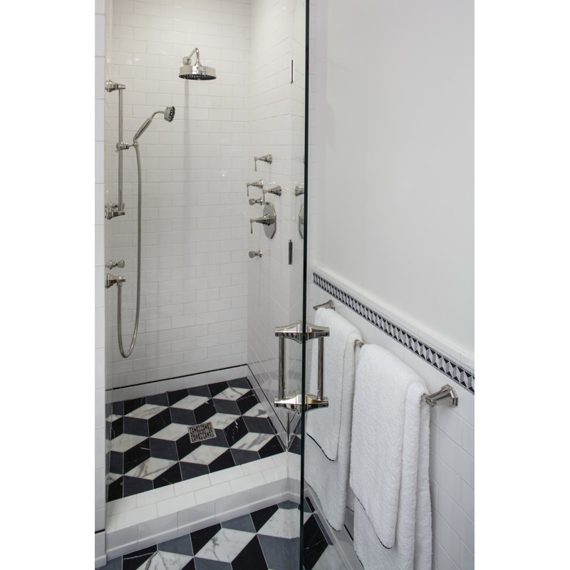 24" Towel Bar, 2.38" H x 30" L x 3" D, Polished Chrome