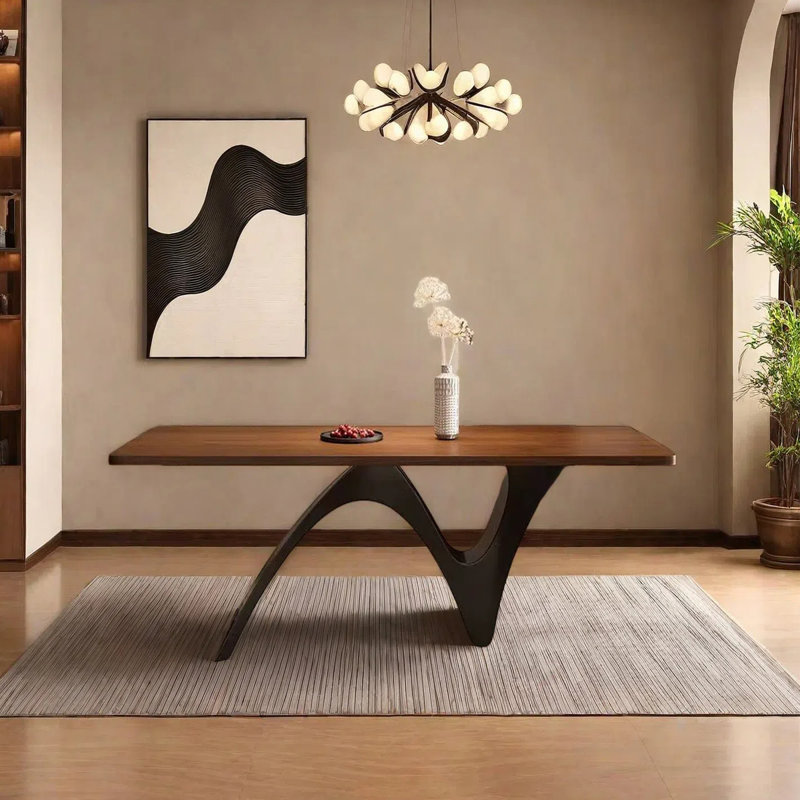 Table de salle à manger Retro Home, H 29,53 po x L 62,99 po x l 27,56 po